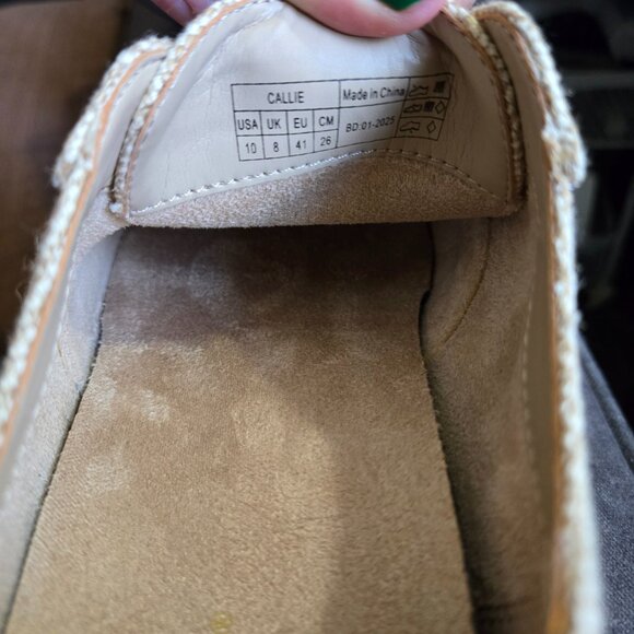 Vionic Callie Women's Lace Up Sneakers Beige Tweed Size 10 - Picture 4 of 7